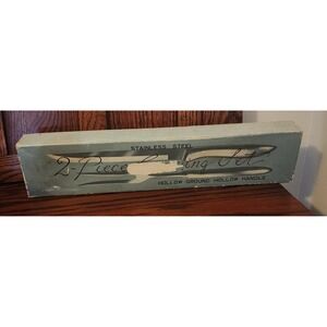 2 Piece Stainless Steel Carving Set - Hollow Ground Hollow Handle - Knife & Fork